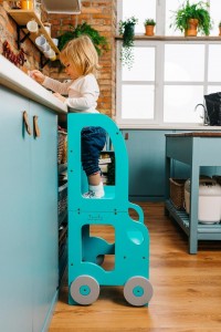 Väikelapse köögitorn/laud ja tool Car Model kõik ühes, ühevärviline, Lastelauad, toolid, Arvuti-ja kirjutuslauad, Lastetoolid, Lastemööbel ja sisustus
